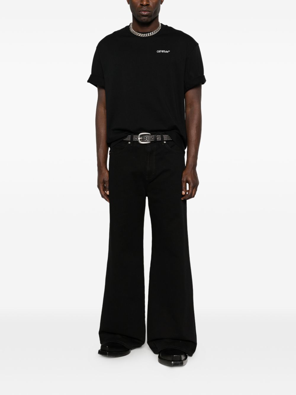 Off White T-shirts and Polos Black-4