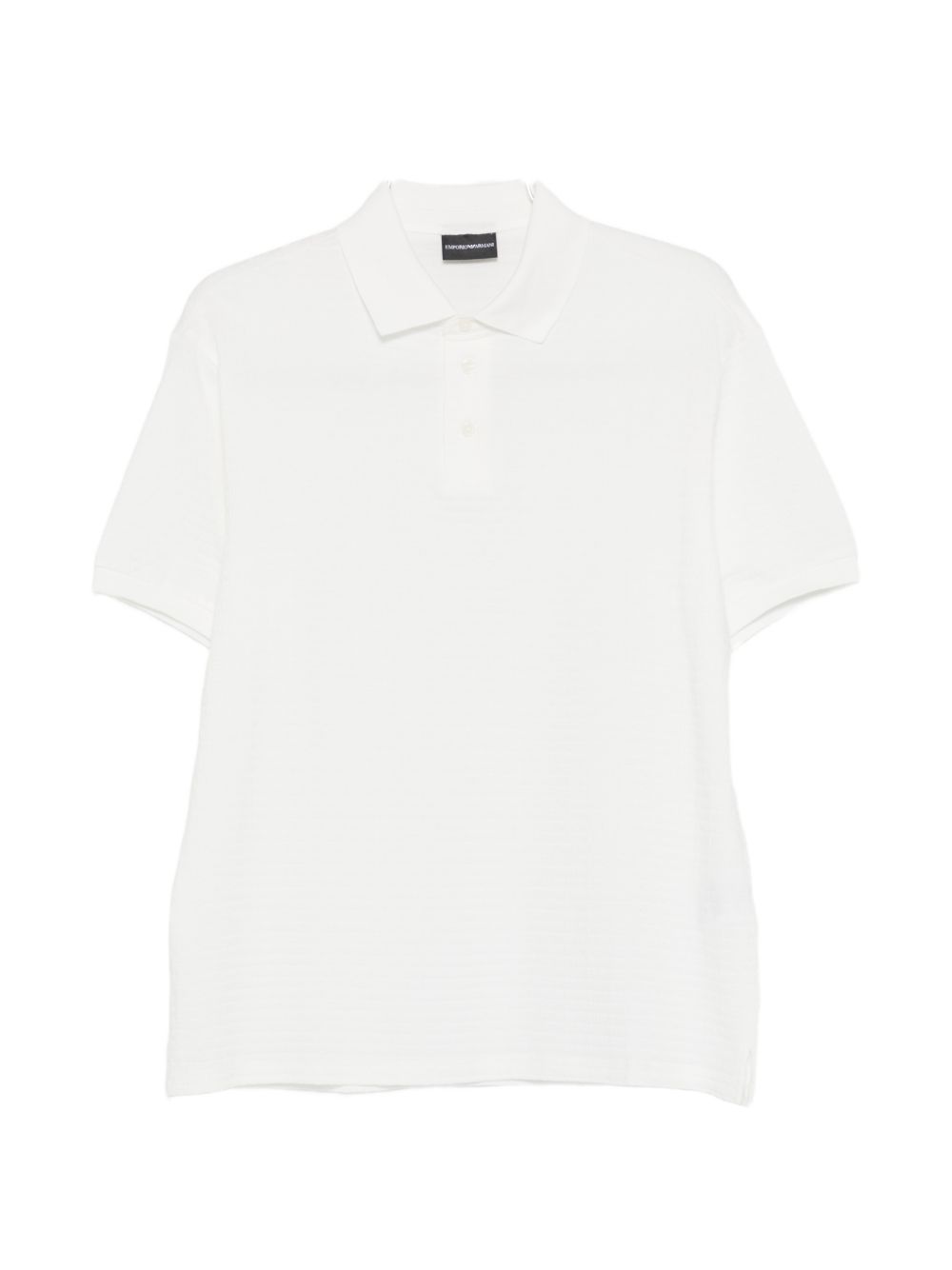 Emporio Armani poloshirt wit, vooraanzicht met logo