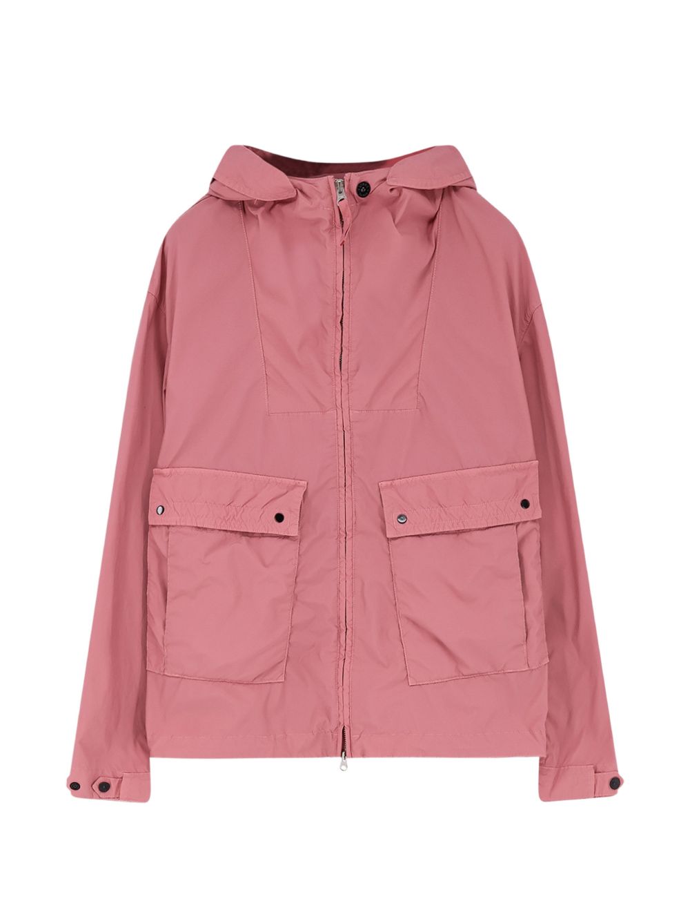 Stone Island Hooded Flap Pocket Jacket Pink