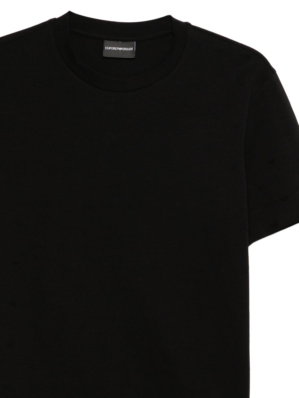 Emporio Armani Monogram T-shirt Zwart-thumbmail-2