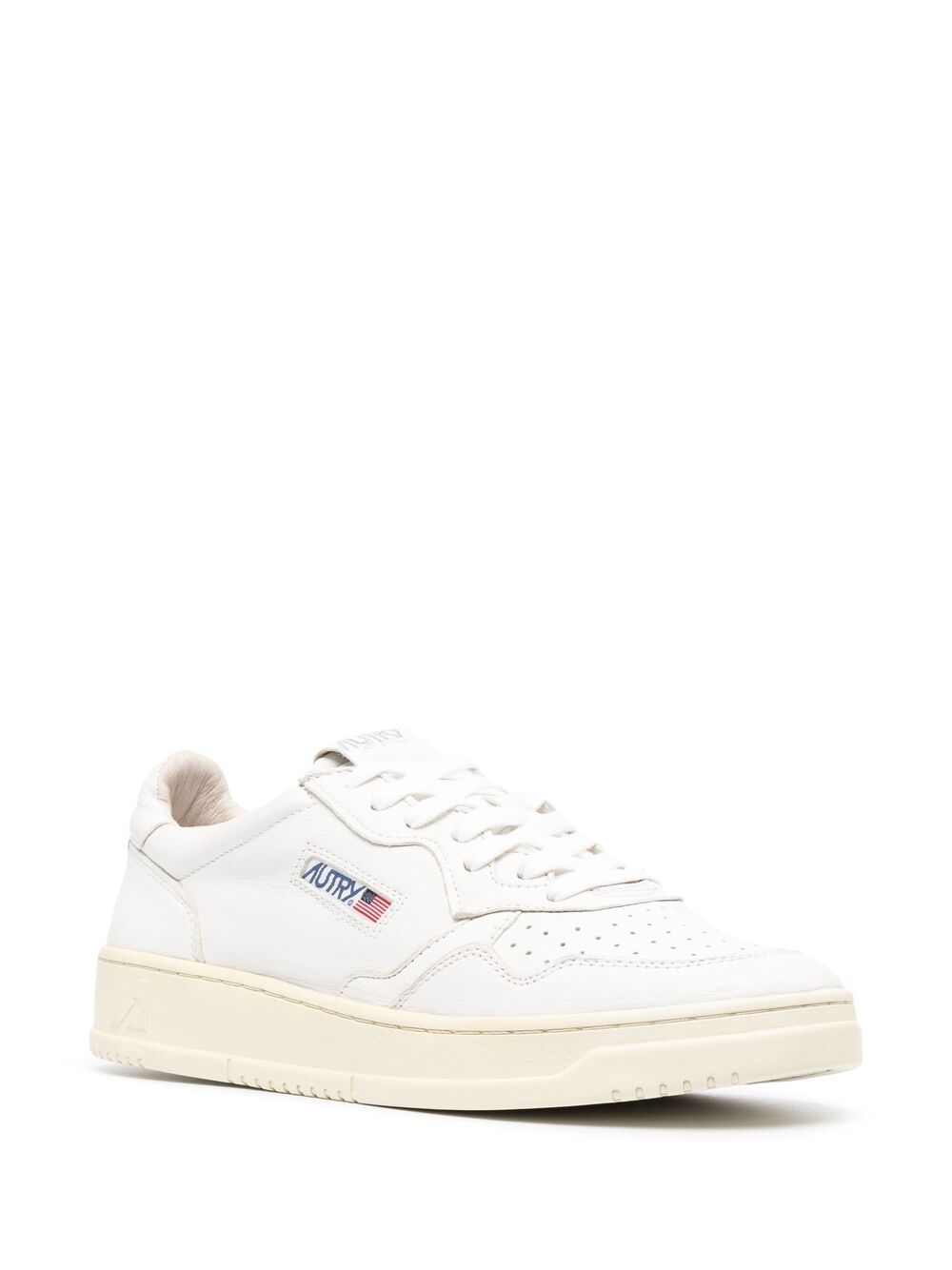 Autry MEDALIST LOW SNEAKERS IN WHITE LEATHER Sneakers Autry