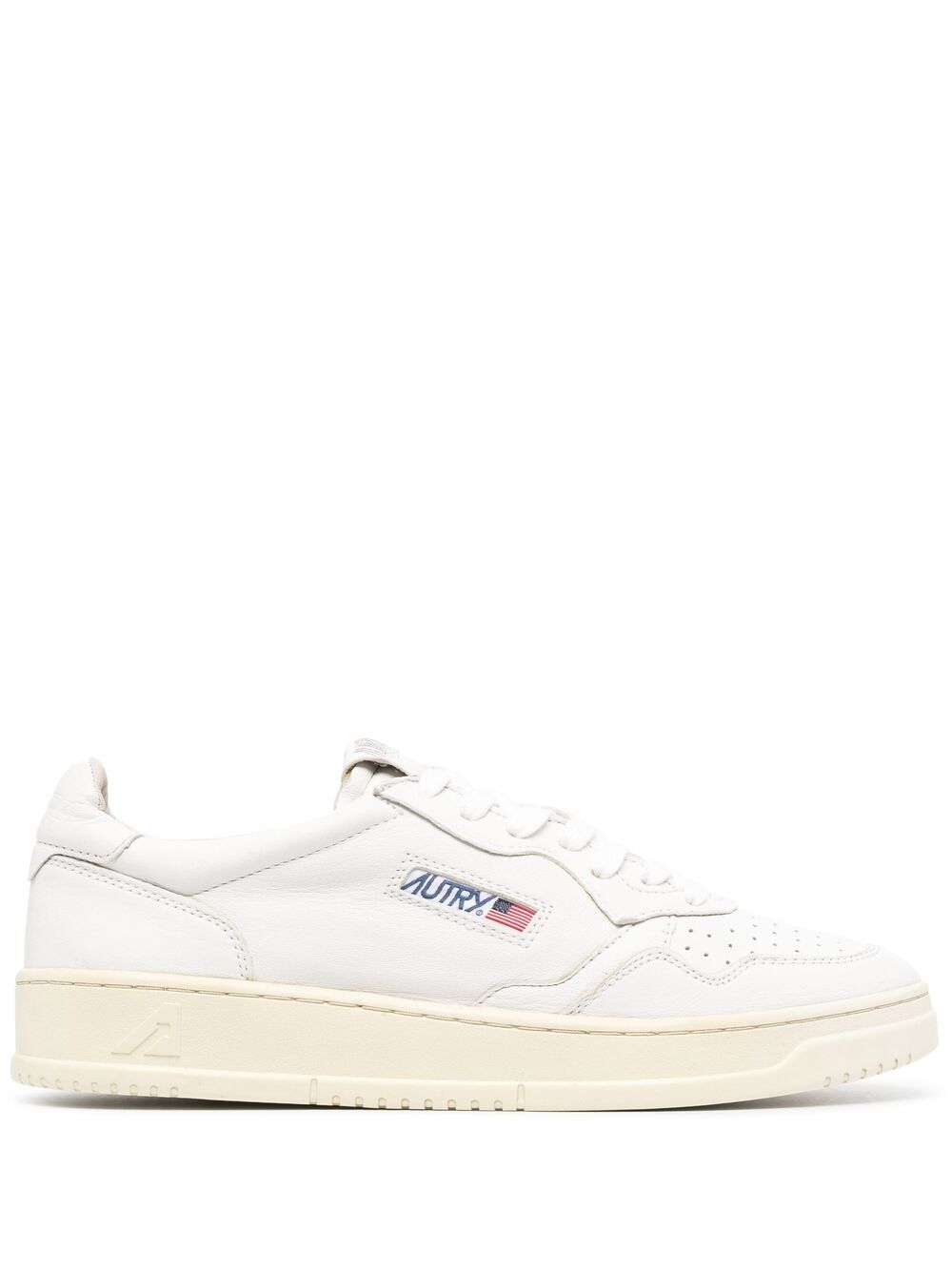 Autry MEDALIST LOW SNEAKERS IN WHITE LEATHER Sneakers Autry