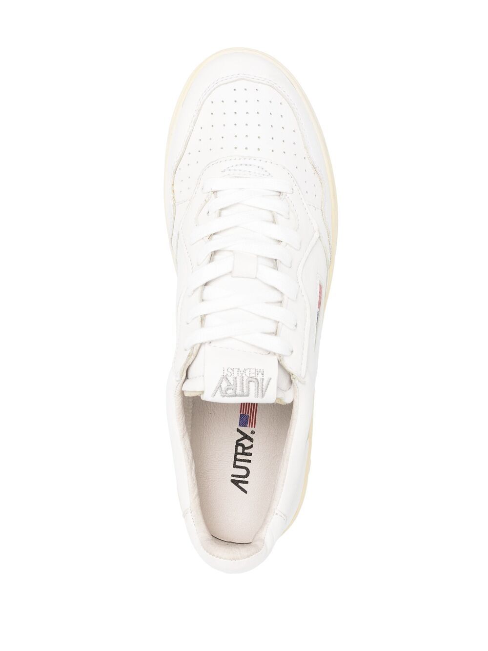 Autry MEDALIST LOW SNEAKERS IN WHITE LEATHER Sneakers Autry