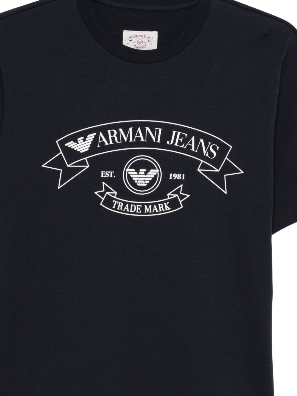 Emporio Armani Jeans Jersey T-Shirt Print Black-thumbmail-2