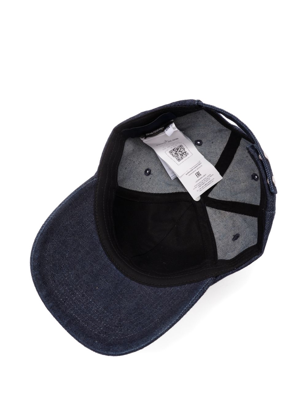 Stone Island 9100001 Indigo Denim-Rinsed Baseball Pet in Blauw Scarves Hats & Gloves Stone Island