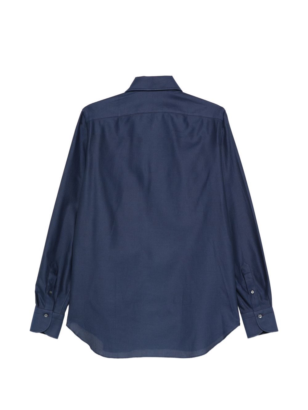 Finamore 1925 Napoli Katoenen Overhemd Puntkraag Donkerblauw Shirts Finamore 1925 Napoli