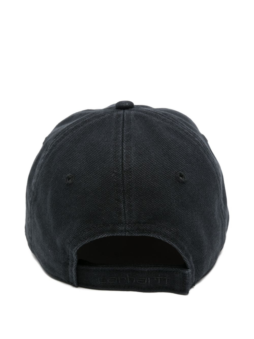 Carhartt WIP Selby Six-Panel Canvas Cap Stone Washed Zwart Scarves Hats & Gloves Carhartt Wip Main
