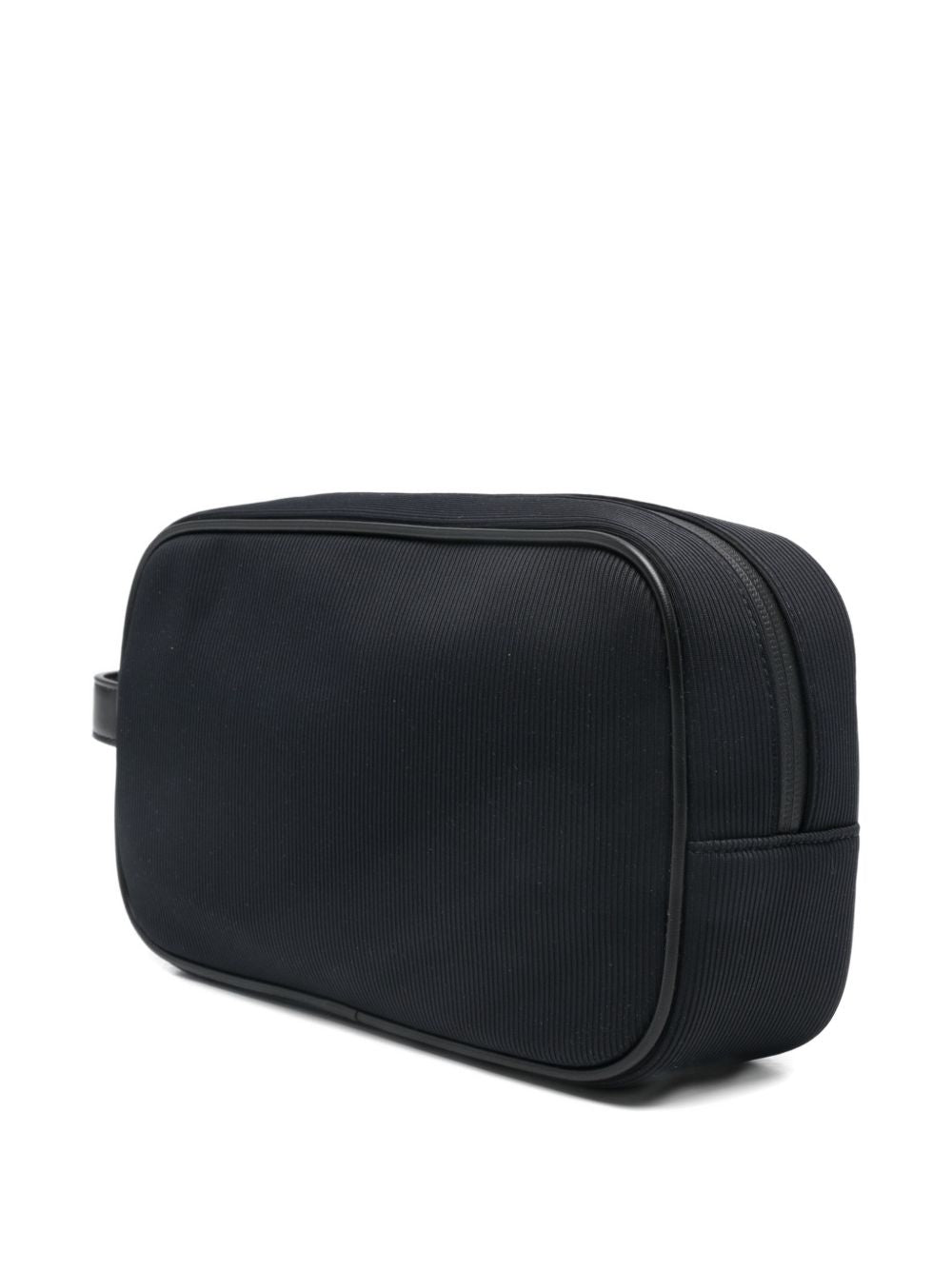 Emporio Armani beautycase navy, zijaanzicht met handvat
