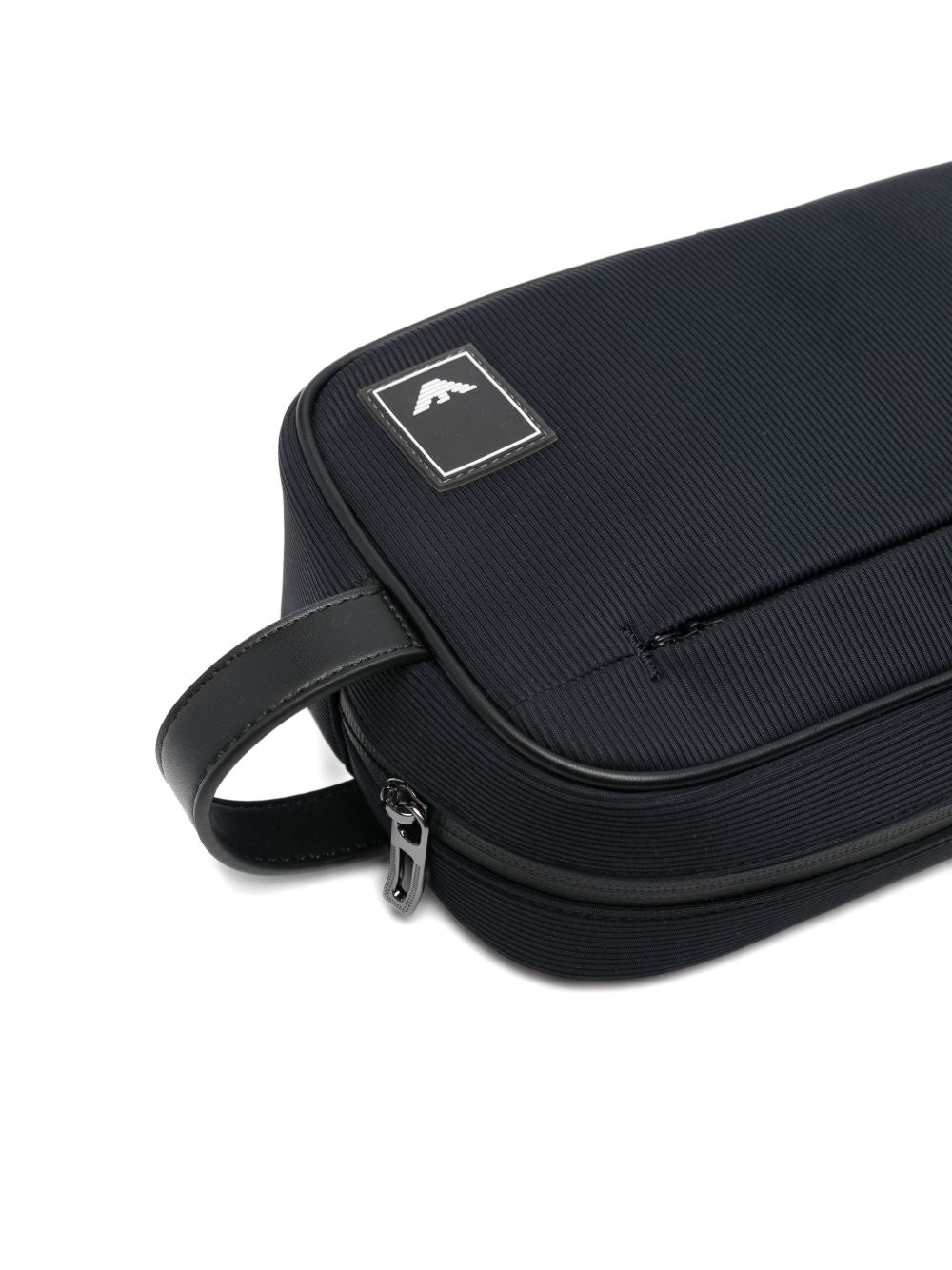 Emporio Armani Toilettas met Voorvak Marineblauw-thumbmail-3