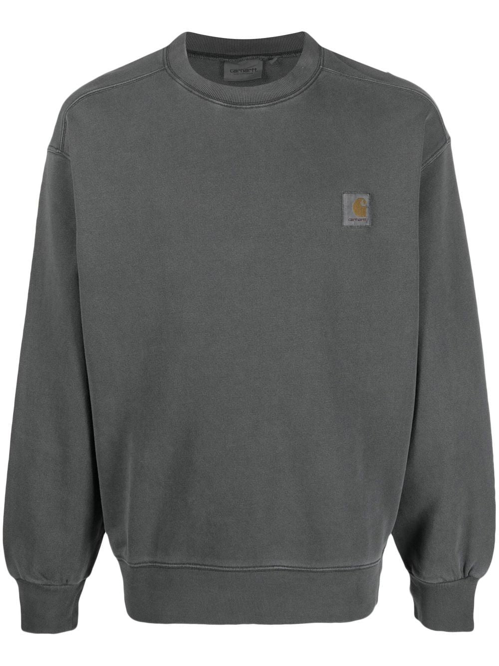 Carhartt WIP Nelson Oversized Garment Dyed Sweatshirt Zwart Topwear Carhartt Wip Main