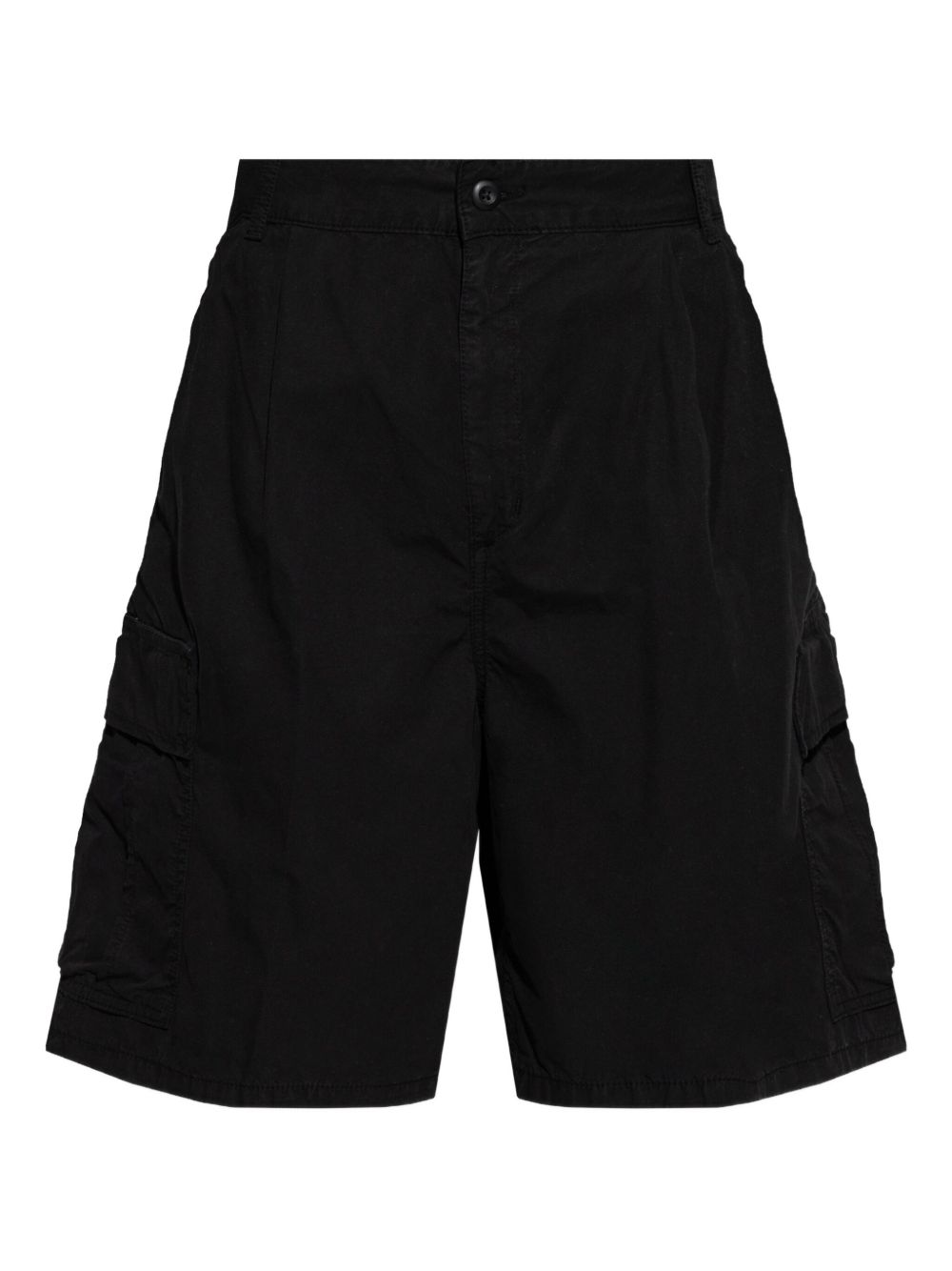 Carhartt WIP Cole Cargo Short Katoenen Garment Dyed Zwart Short trousers Carhartt Wip Main