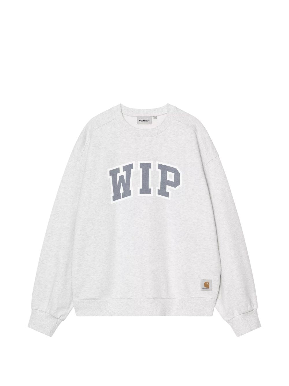 Carhartt WIP III Varsity Logo Sweatshirt Ash Heather Grijs Topwear Carhartt Wip Main