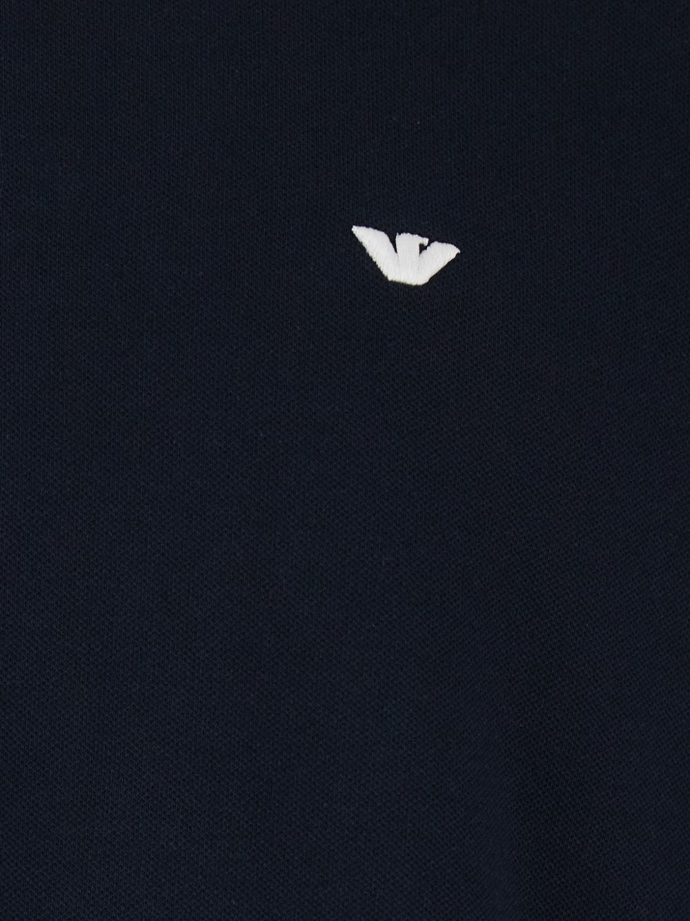 Emporio Armani Katoenen Polo met Lange Mouw en Tipped Kraag Donkerblauw-thumbmail-3