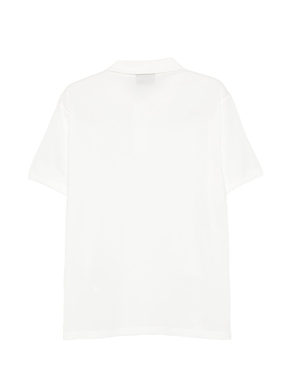 Emporio Armani Katoenen Jersey Polo met Geborduurd EA-Logo Wit Topwear Emporio Armani