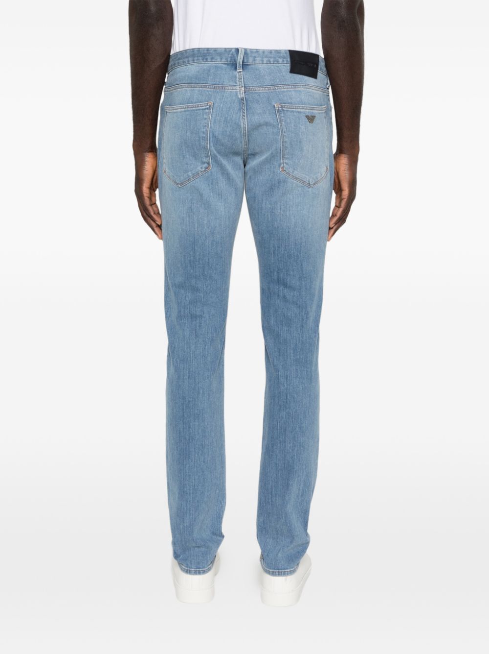 Emporio Armani Slim Fit Blue Denim Jeans-5