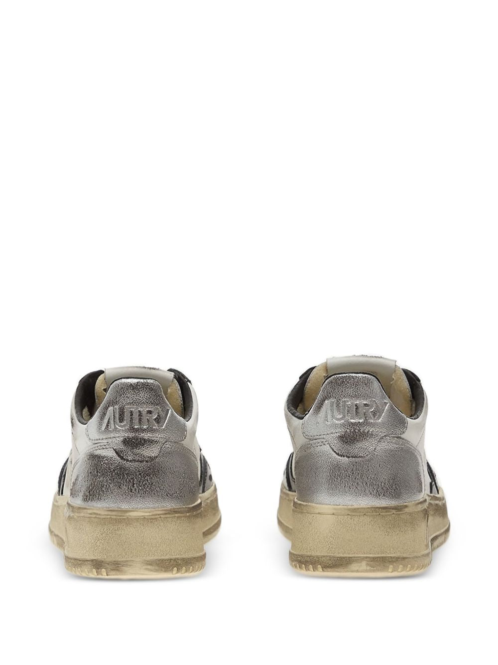 Autry Medalist Low Super Vintage Kalfsleer Sneakers Wit Zwart-thumbmail-6