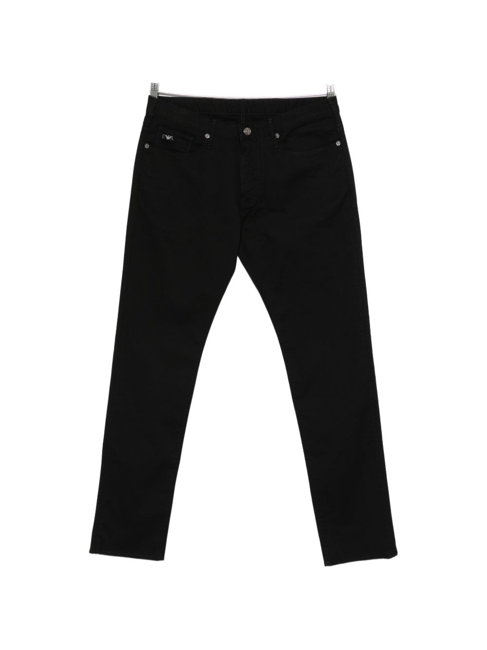 Emporio Armani slim-fit jeans in zwart, vooraanzicht