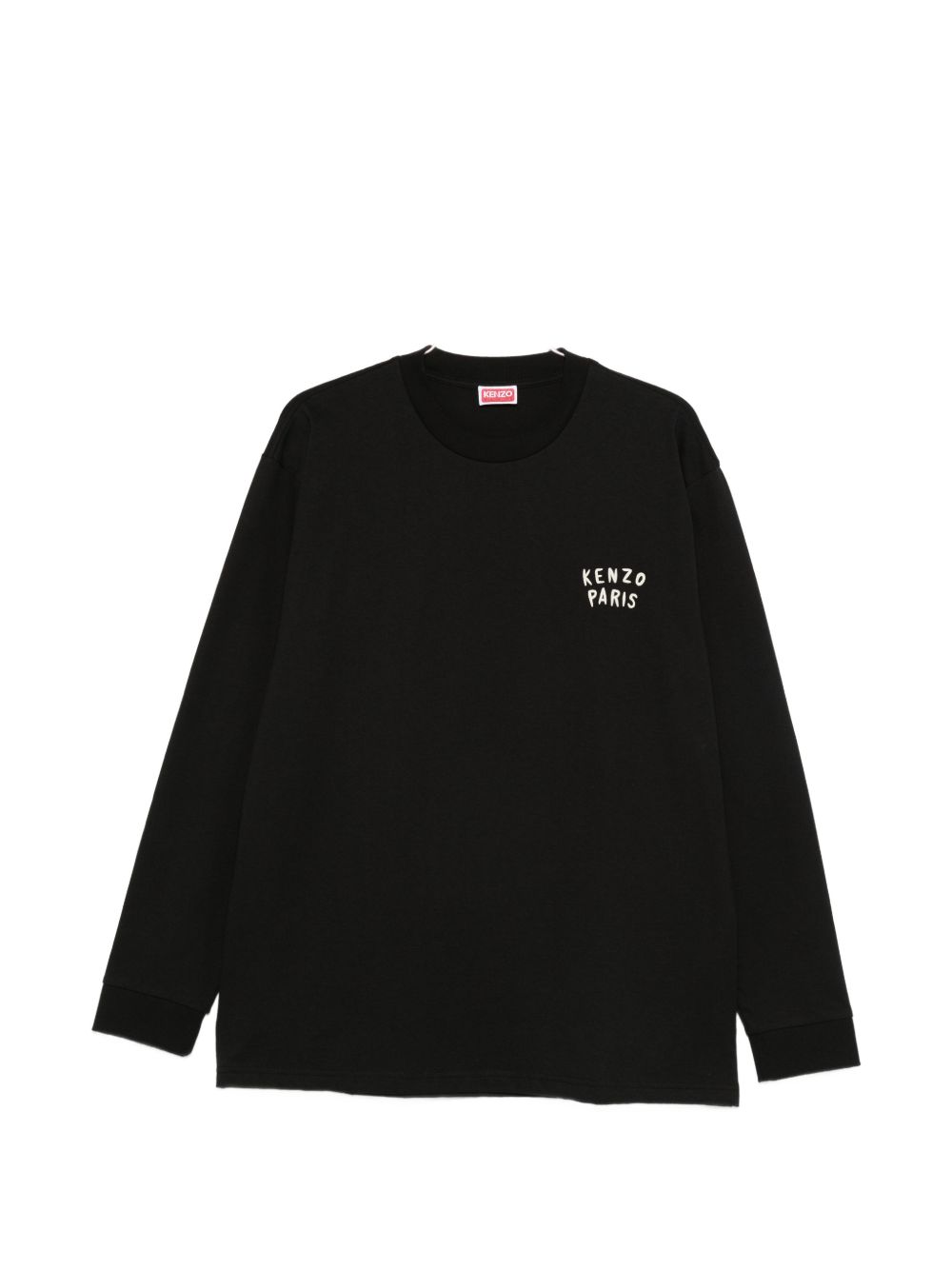 Kenzo Boke Heart Relax Longsleeve T-shirt in Zwart Katoen Topwear Kenzo