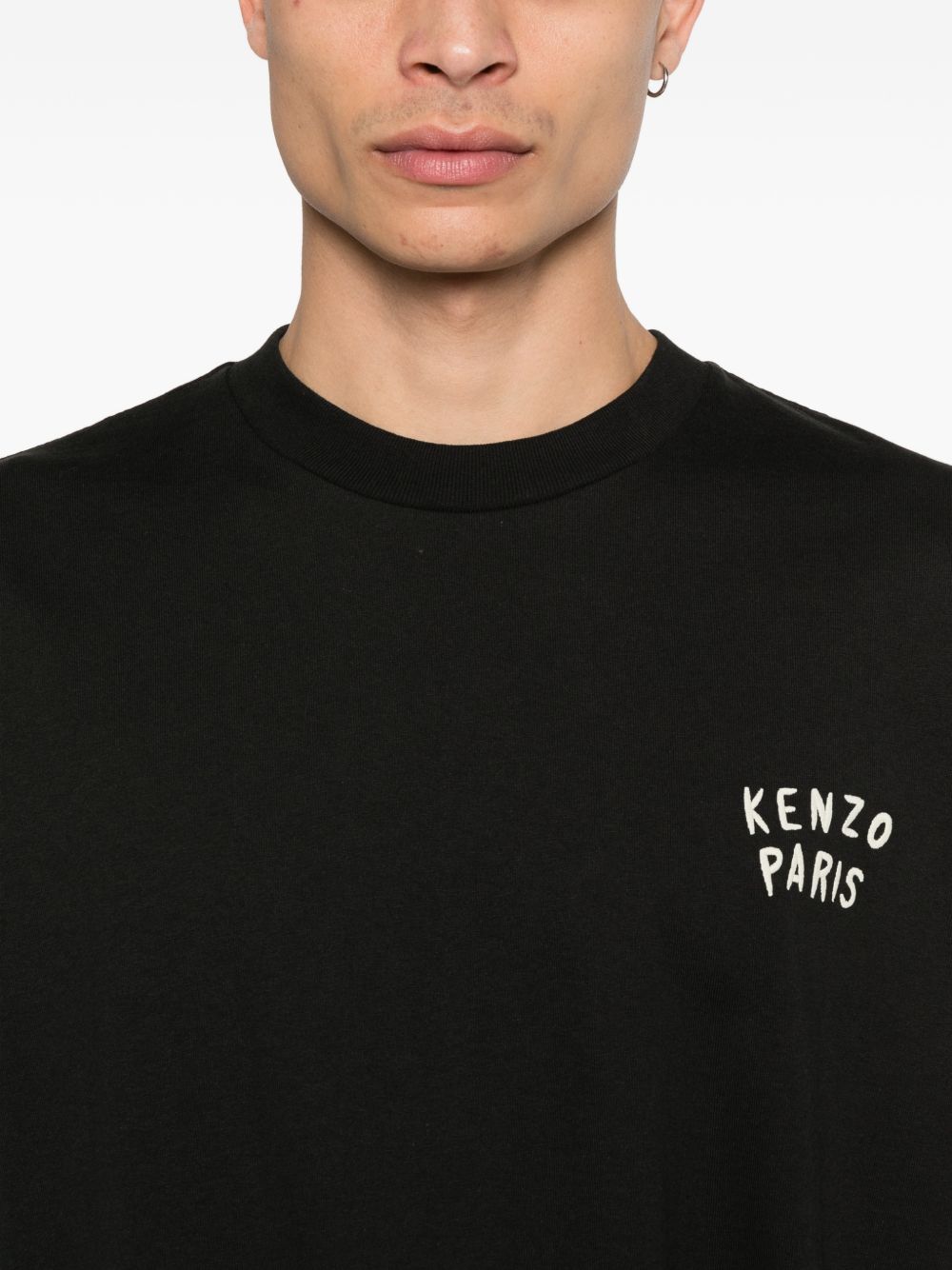 Kenzo Boke Heart Relax Longsleeve T-shirt in Zwart Katoen Topwear Kenzo