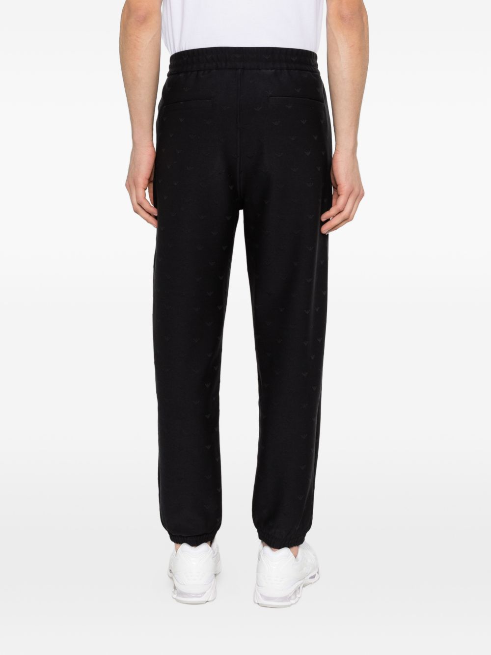Emporio Armani Jogger met Eagle-Jacquard Donkerblauw-thumbmail-2