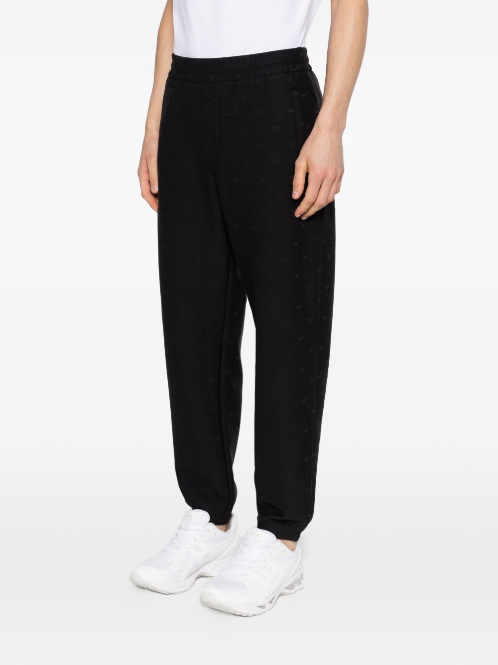 Emporio Armani Jogger met Eagle-Jacquard Donkerblauw-thumbmail-5