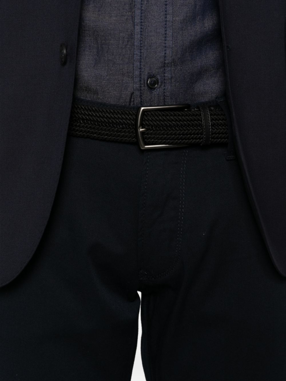Emporio Armani jeans, close-up van de zak