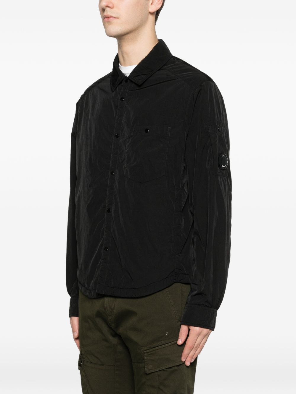 C.P. Company Chrome-R Padded Lens Overshirt Zwart-thumbmail-3