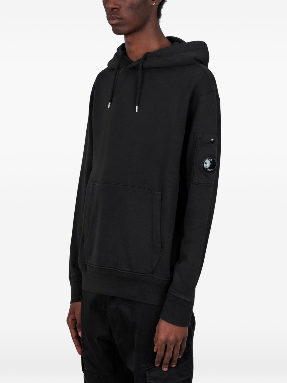 C.P. Company Lens Hoodie Black Topwear C.P. Company
