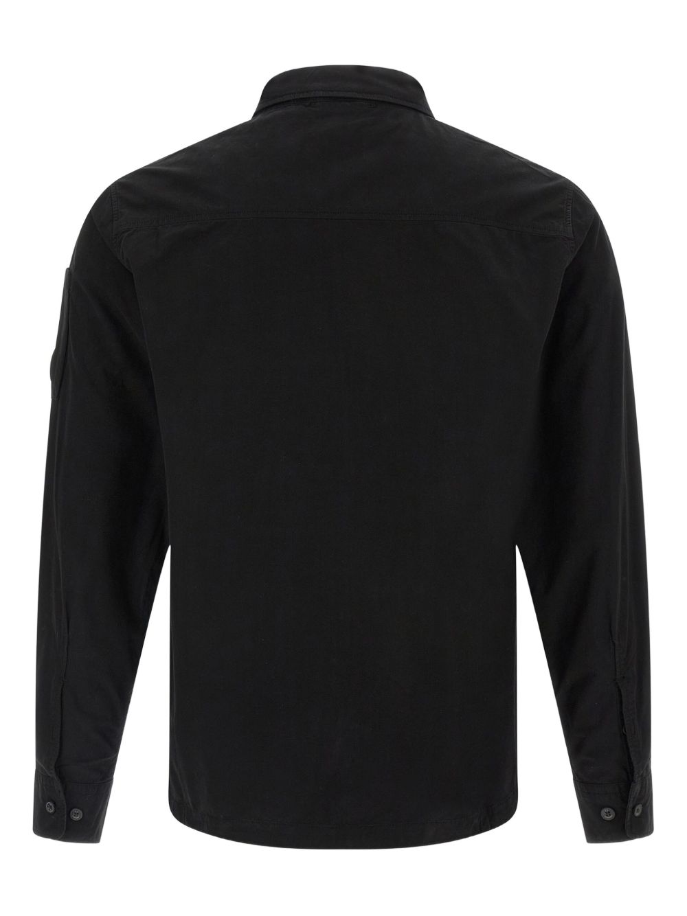 C.P. Company Garment Dyed Jacket Black with Lens Detail
