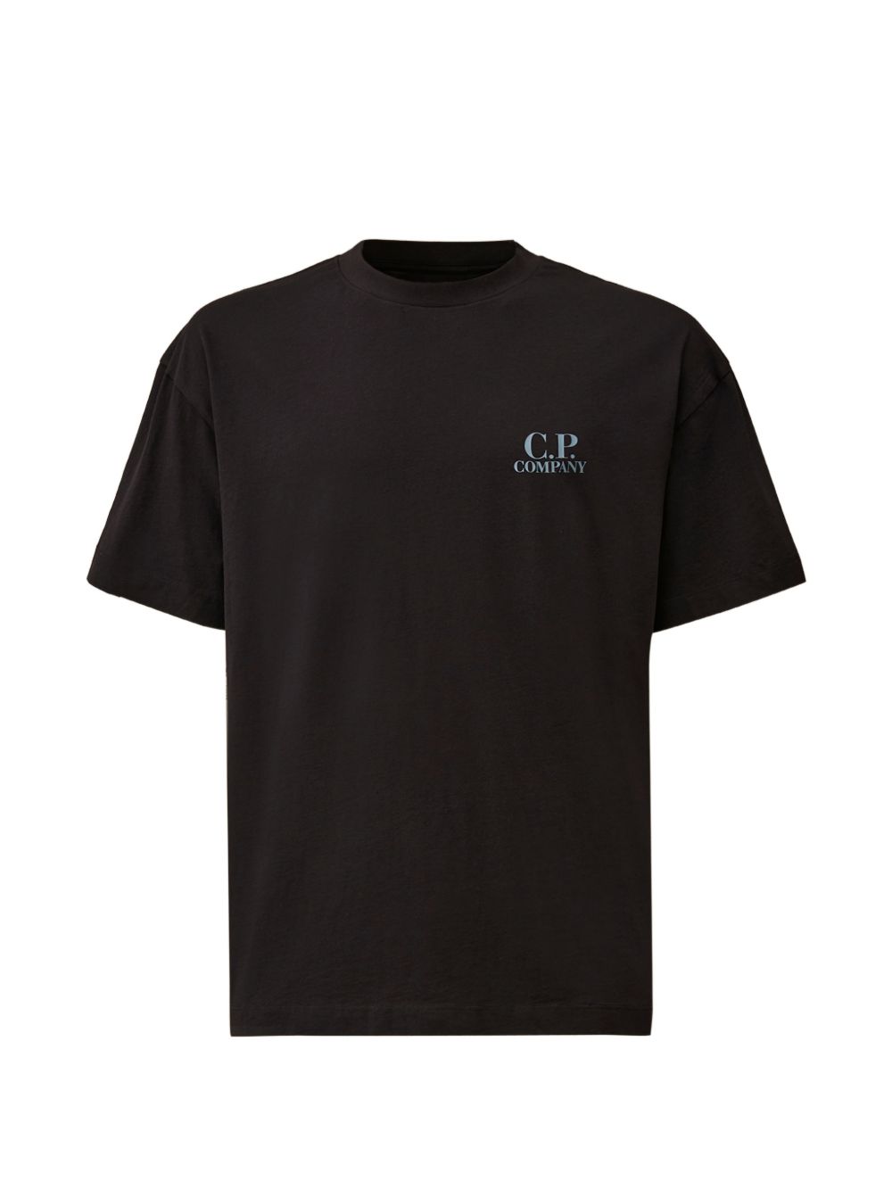 C.P. Company Printed Logo T-shirt Black Blue