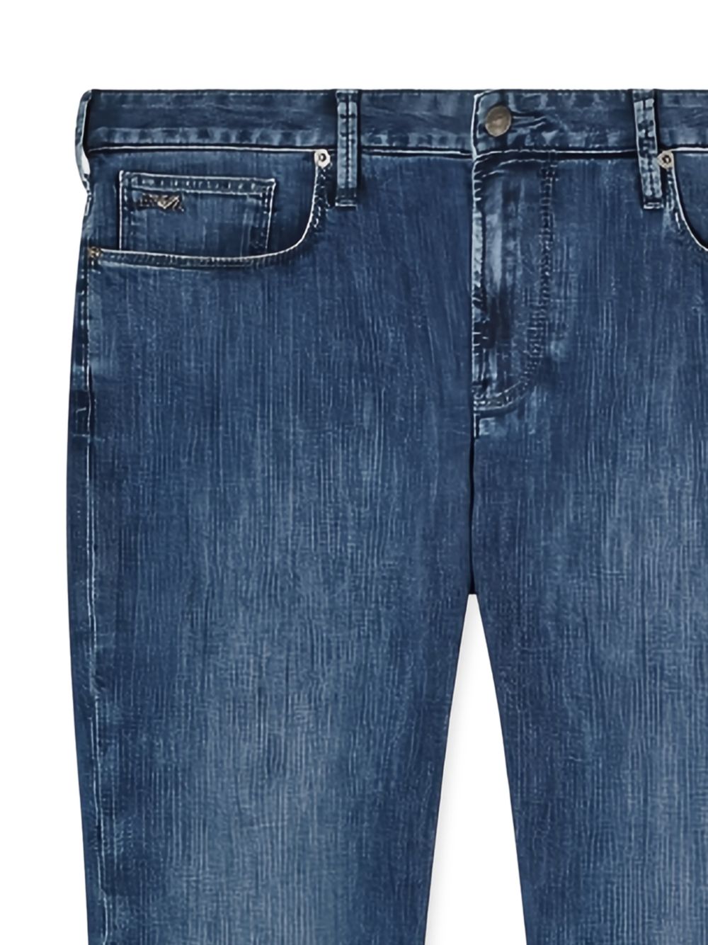 Emporio Armani jeans, detail van de achterzakken
