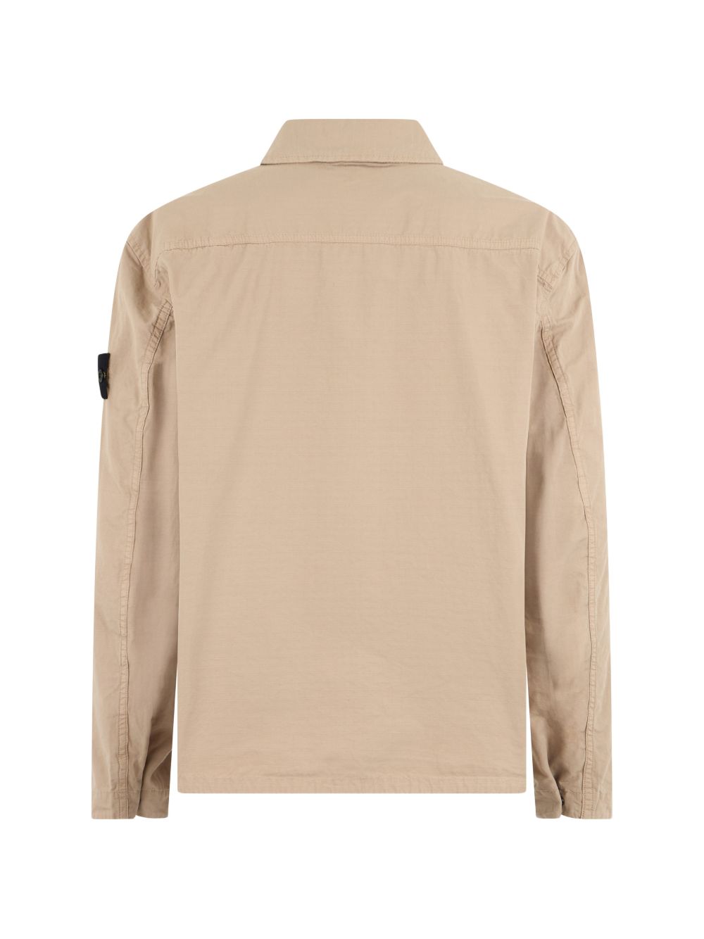 Stone Island Zip Overshirt Jacket Beige