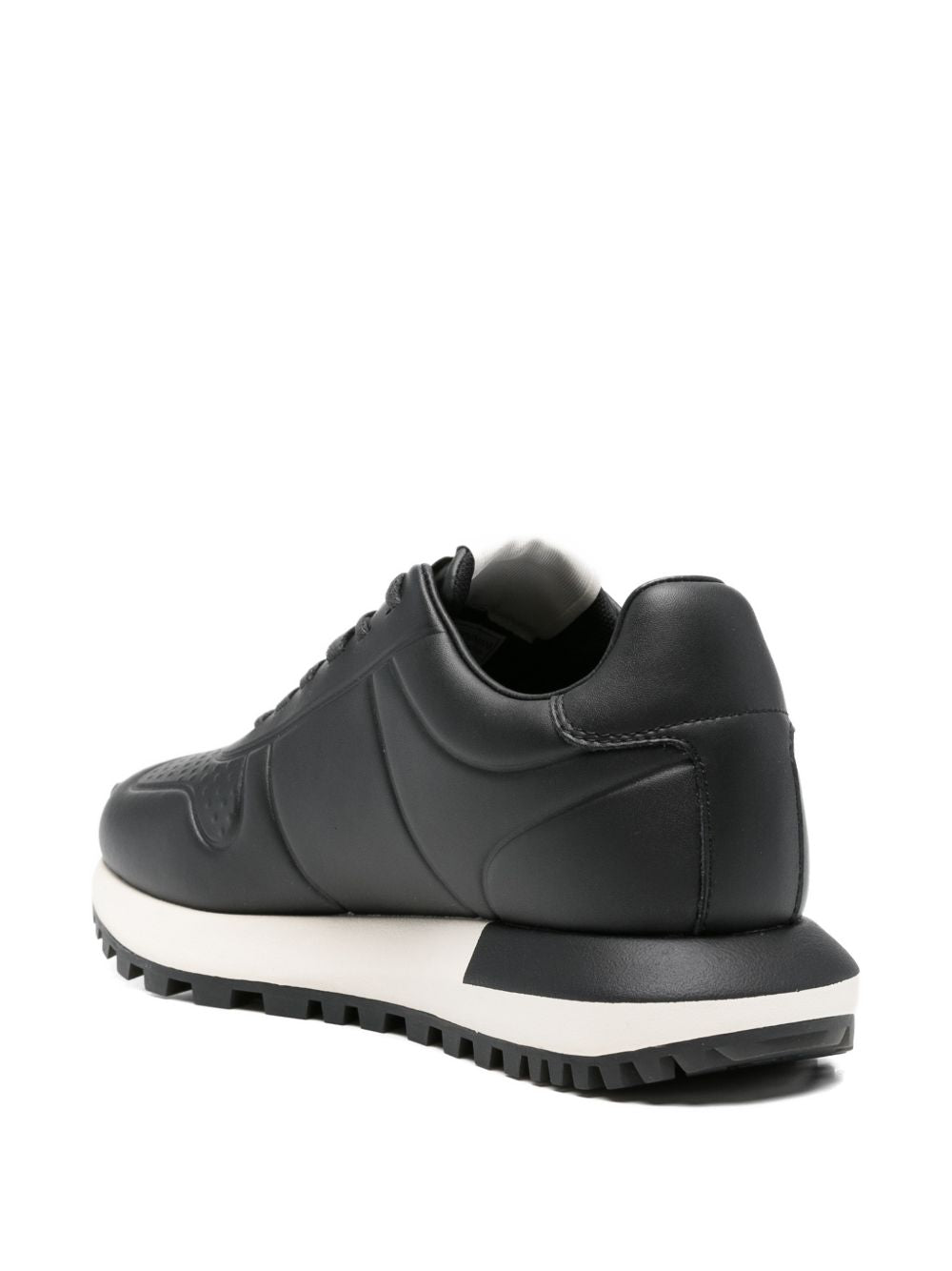 Emporio Armani Leather sneakers with thermoformed details Sneakers Emporio Armani