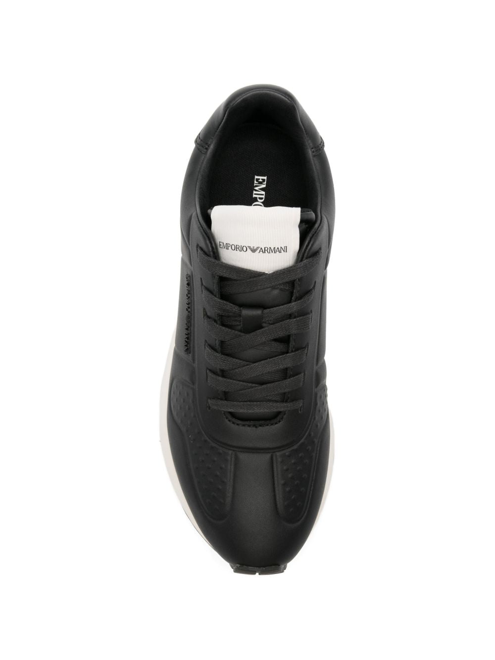 Emporio Armani Leather sneakers with thermoformed details Sneakers Emporio Armani