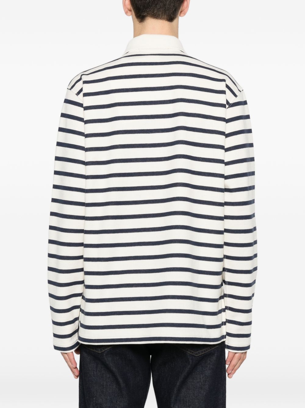 Junya Watanabe Striped cotton polo shirt Topwear Junya Watanabe