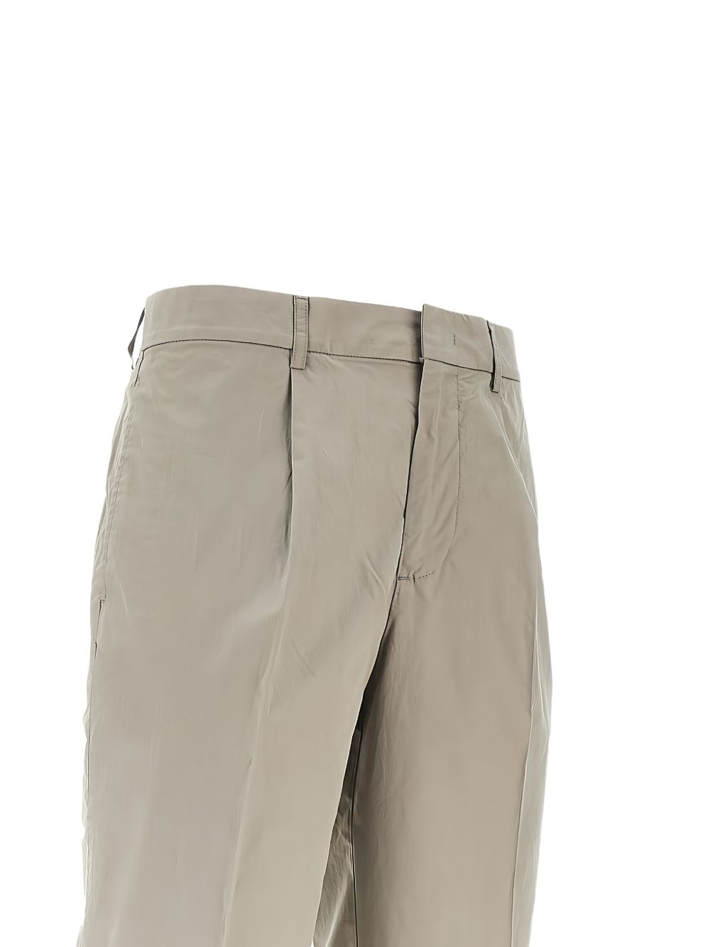 Emporio Armani Katoenen Chino met Persvouw in het Beige Trousers Emporio Armani