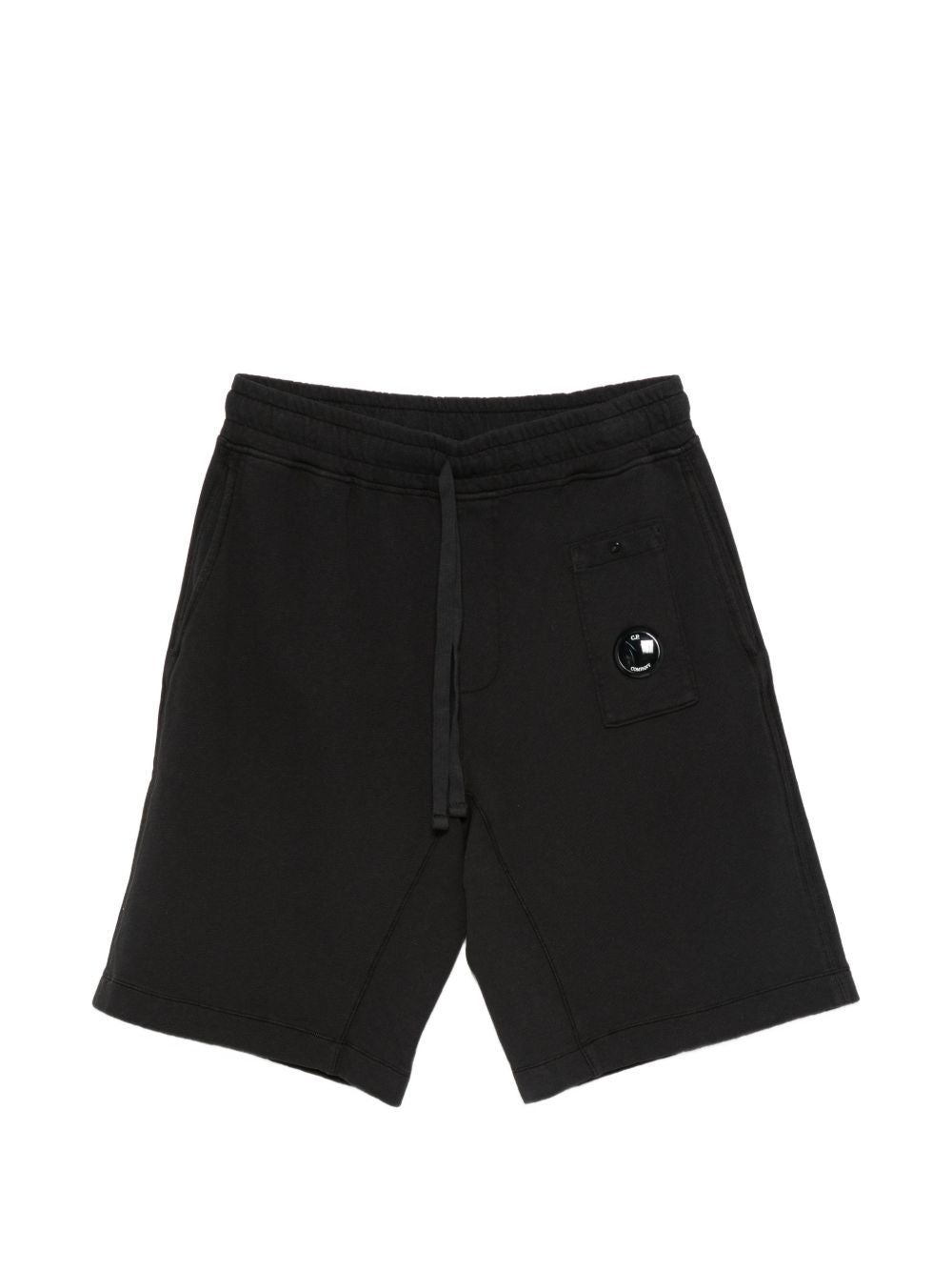 C.P. Company Malfilè Fleece Lens Sweatshort Bermuda Zwart Short trousers C.P. Company