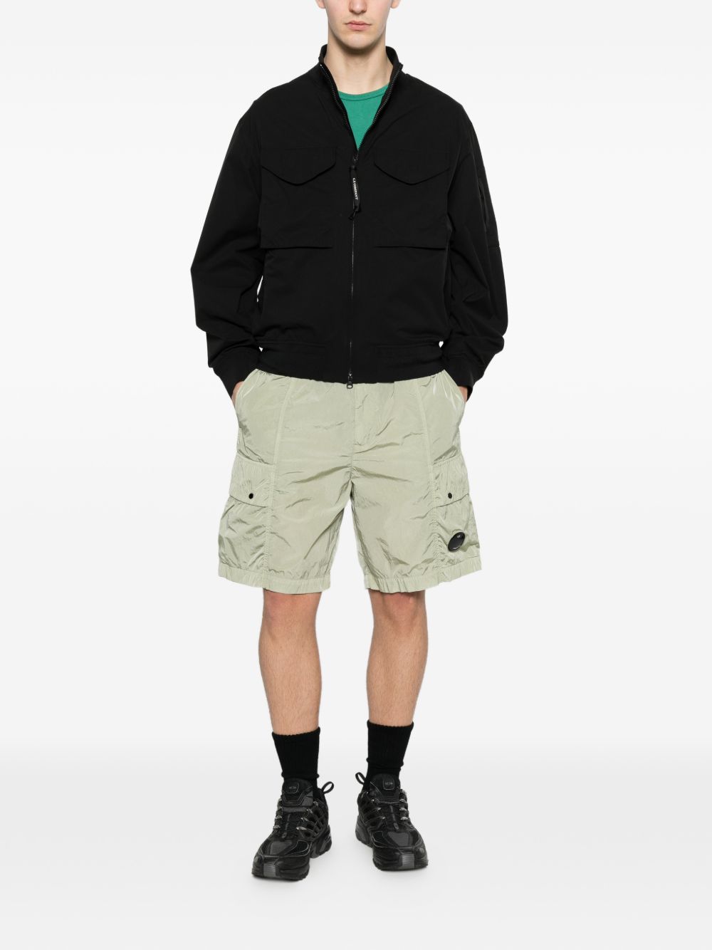 C.P. Company Stretch Sateen Cargo Shorts Ivy Green Short trousers C.P. Company