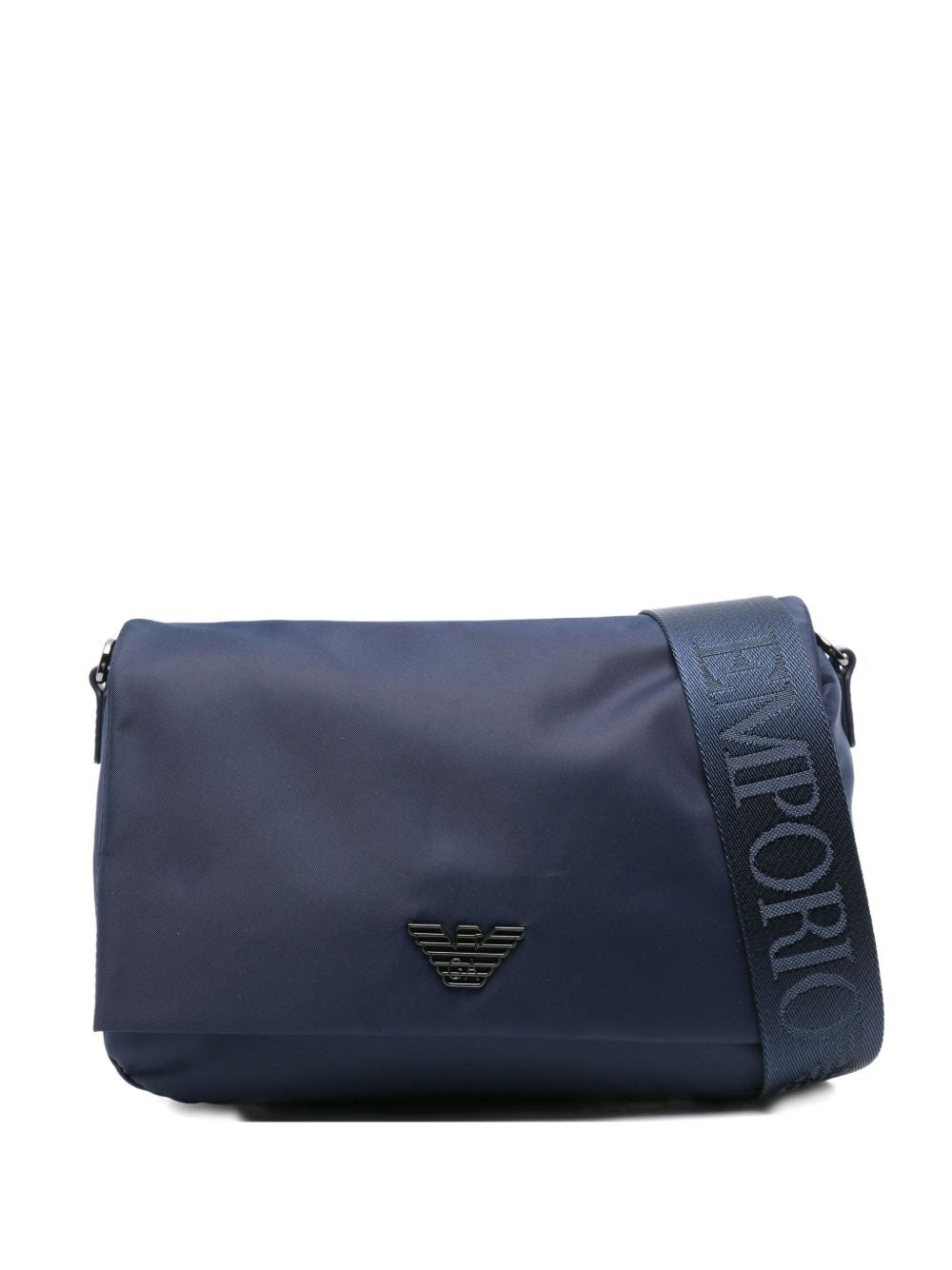 Emporio Armani Exclusive Opvouwbare Nylon Crossbody Tas Zwart Shoulder EMPORIO ARMANI EXCLUSIVE