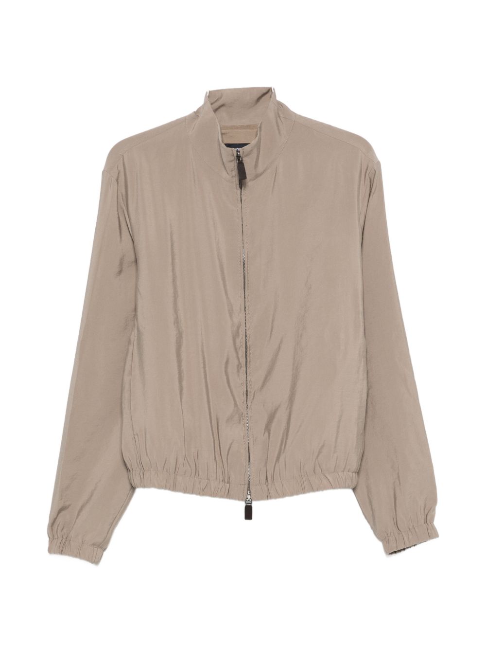 Emporio Armani Capsule Blouson Jack met Rits in het Lichtbruin Jackets Emporio Armani