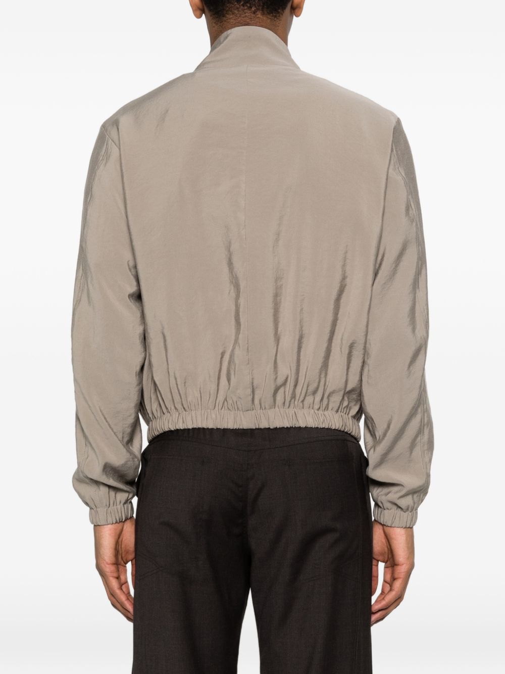 Emporio Armani Capsule Blouson Jack met Rits in het Lichtbruin Jackets Emporio Armani