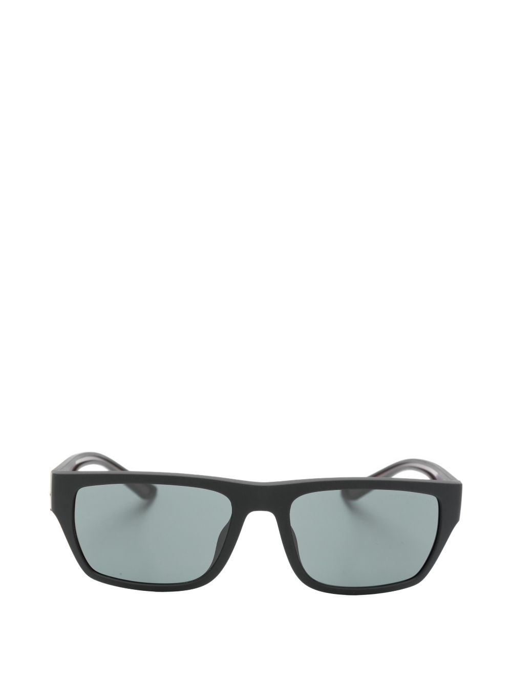 Emporio Armani Sunglasses Black Rectangular Frame Tinted Lenses
