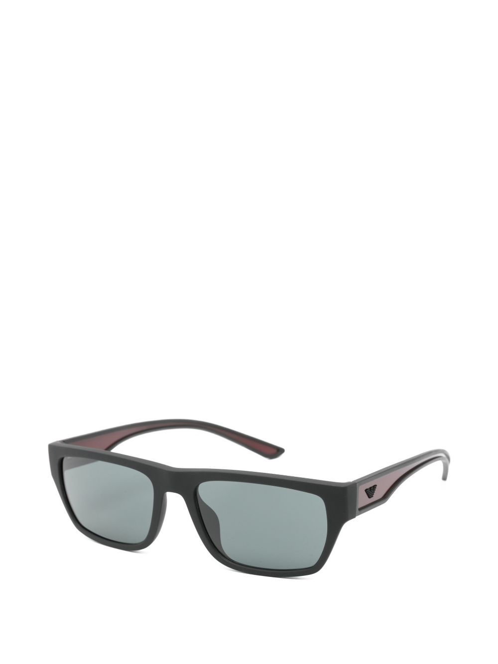 Emporio Armani Sunglasses Black Rectangular Frame Tinted Lenses-3