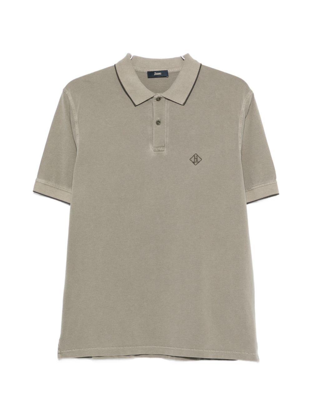 Herno Logo Polo Groen