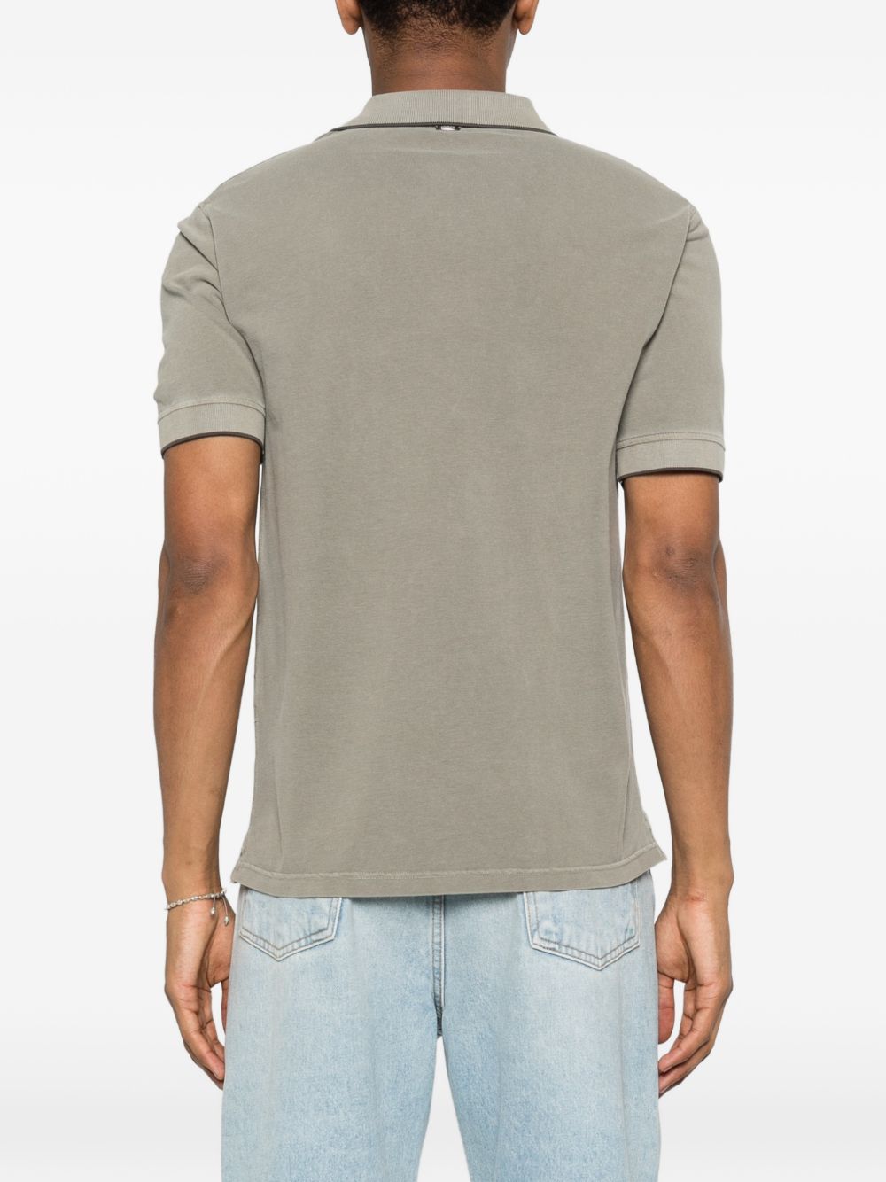 Herno Logo Polo Groen Topwear HERNO