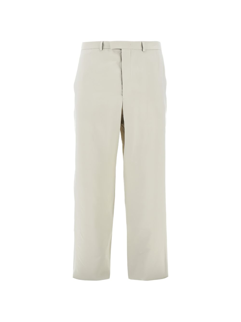 Emporio Armani Modal Straight-Leg Broek Beige Pantalons Emporio Armani