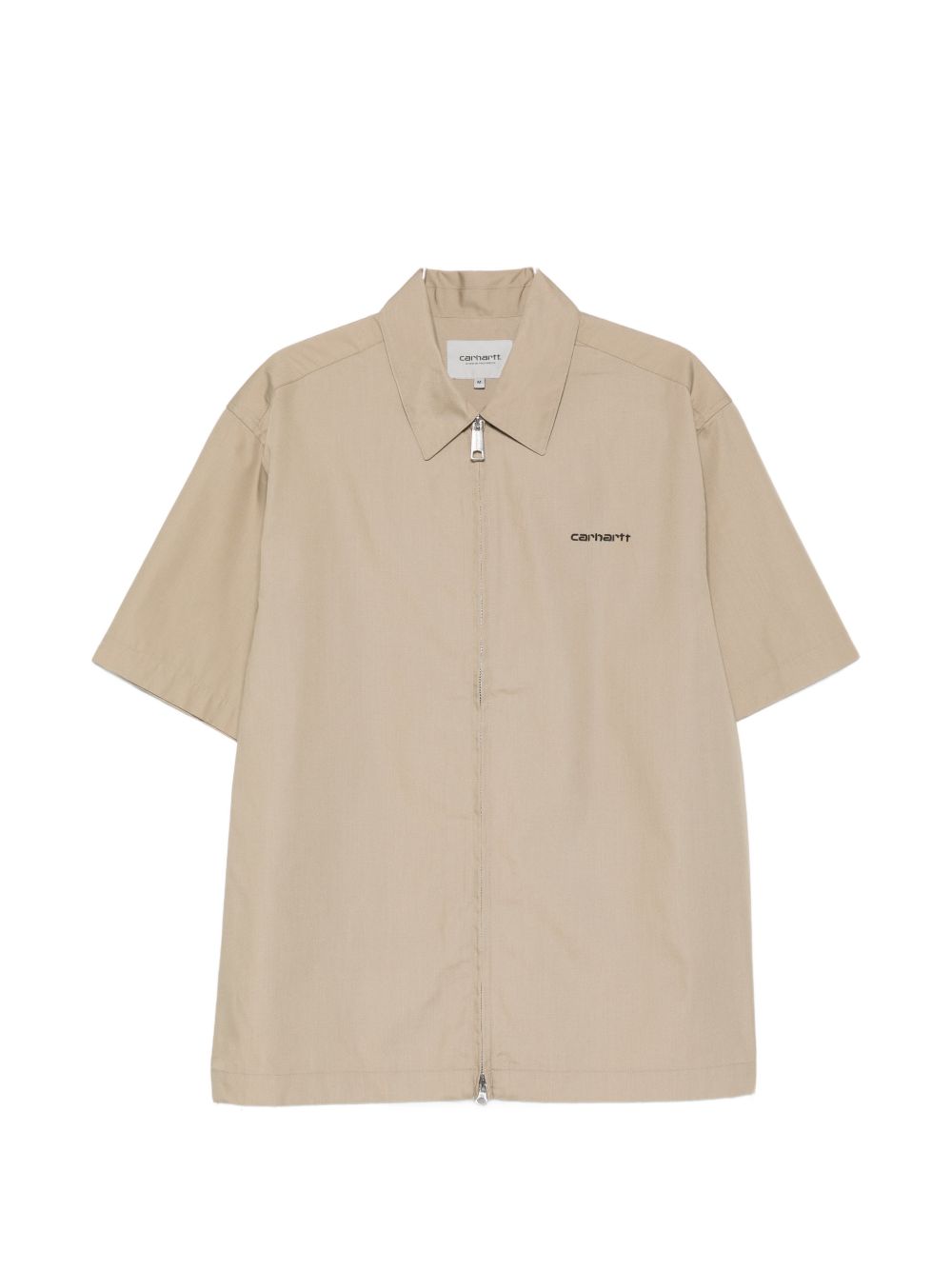 Carhartt WIP Postal Zip Overhemd Beige