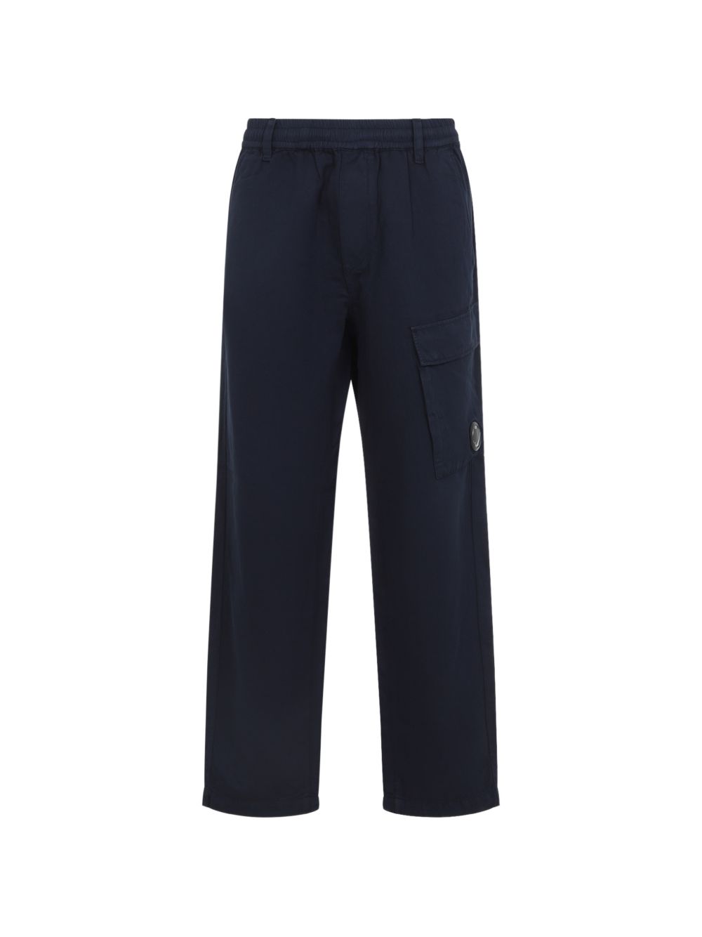 C.P. Company Katoen-Linnen Cargobroek met Lens-Detail Donkerblauw Trousers C.P. Company