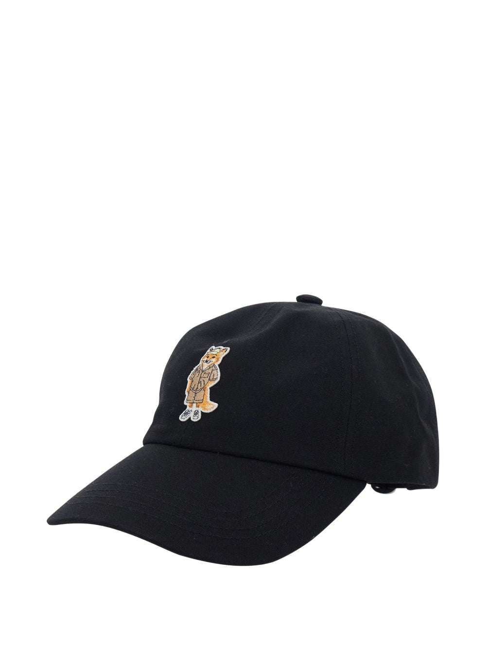 Maison Kitsuné Verstelbare Dressed Fox Baseball Cap Zwart Scarves Hats & Gloves Maison Kitsuné