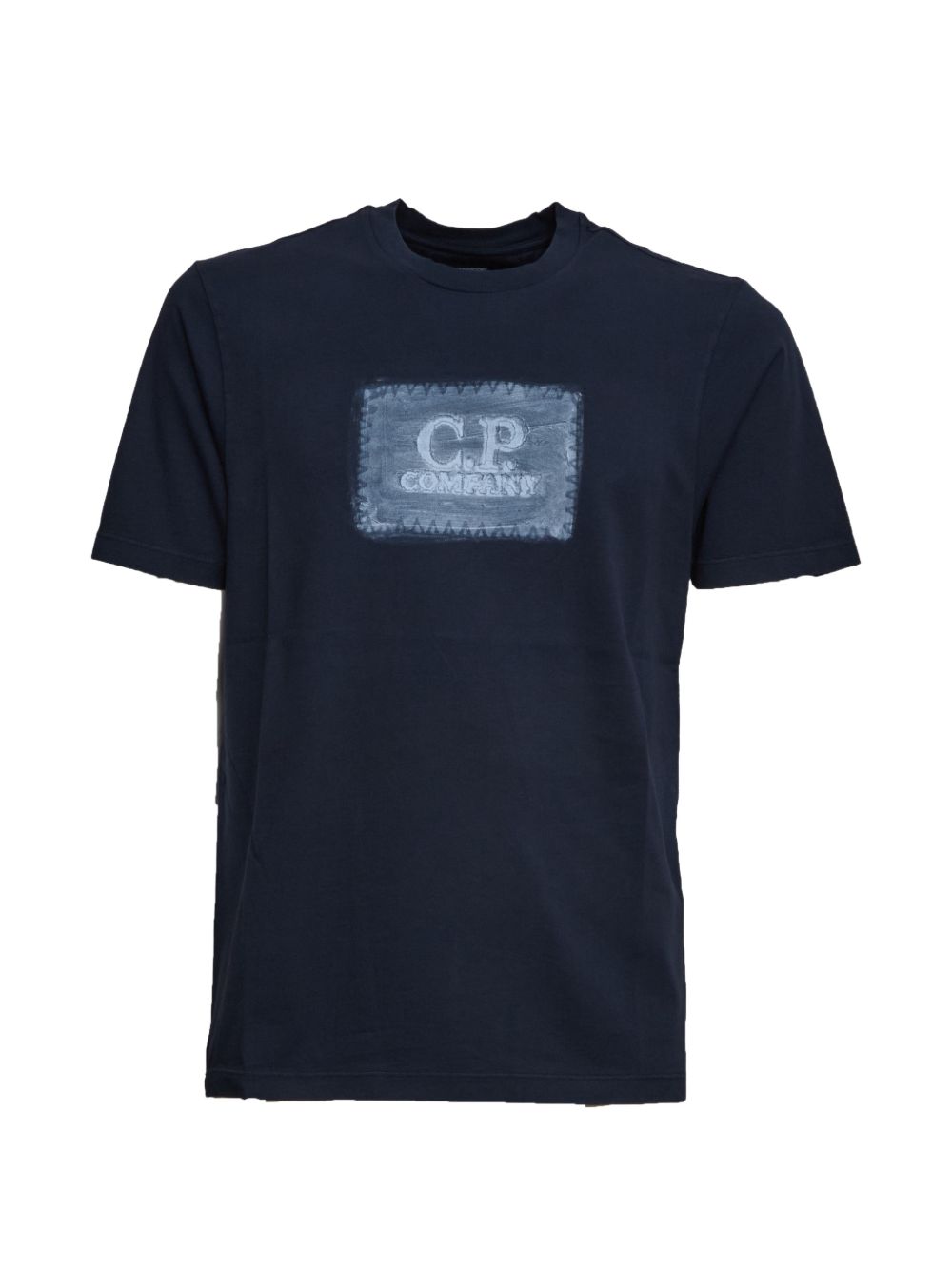 C.P. Company 30/1 Jersey Logo Print T-Shirt Navy-thumbmail-1